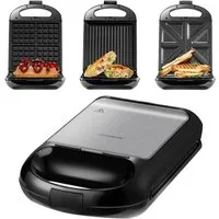 STEINBORG 3-in-1-Sandwichmaker SB-2120, 1200 W, Antihaftbeschichtung, Cool-Touch-Griffe