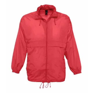 SOLS Unisex Surf Windbreaker Leichtgewichtige Jacke (Rot)