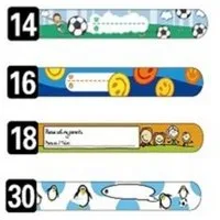 Illes-Laedchen Armband SOS Armband Kinder 8er Set, Notfallarmband mit Adressfeld, wasserfest, wiederverwendbar Sicherheitsarmband für Urlaub & Ausflüge