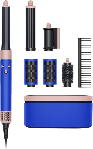 Dyson Airwrap Complete Long (Gifting Edition) [inkl. 6 Aufsätze: 2x Bürstenaufsatz 1x Rundbürste 2x Lockenstab 30mm 1x Lockenstab 40mm 1x Trockenaufsatz + Aufbewahrungsbox] blue/blush