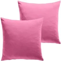 REDBEST Kissenbezug Kuschelkissenbezug "San Francisco" 2er-Pack, Single-Jersey Uni