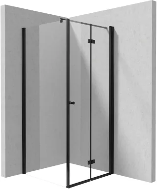 Neuesbad Duschkabine Schwarz 80X80 KTSXN42P + KTS_N38P NB1DEKKNNX08S081