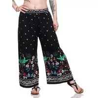 Aurela Damenmode Culotte Sommerhose leichte Marlene Hose für Damen luftige Culotte luftig & leichte Baumwollmischung, Stretchbund