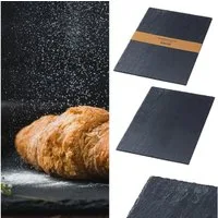 CEPEWA Servierplatte Schieferplatte 45x30cm 2er Set Tischuntersetzer