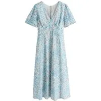 LAURA ASHLEY Chiffonkleid Laura Ashley Henlake Midi-Kleid aus Chiffon (1-tlg)