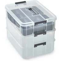 Betty Bossi Aufbewahrungsbox für Medikamente Organizer Kunsstoff Größen M und L (1 St)