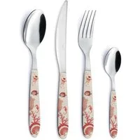 EasyLife Besteck-Set Reef, Stahl, Spülmaschinengeeignet, Mehrfarbig, Korallen, H: cm