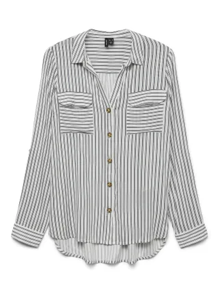 VERO MODA - VMBUMPY L/S SHIRT NEW WVN NOOS Snow White - Gr. - S