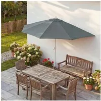 MCW Balkonschirm Lorca-300, LxB: 285x135 cm, Optional mit Schirmständer, witterungsfest Platzsparend faltbar