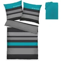 TOM TAILOR HOME Bettwäsche Carl in Gr. 135x200 oder 155x220 cm, Renforcé, 3 teilig, mit GRATIS-Zugabe: Spannbettlaken, 100% Baumwolle, mit Reißverschluss
