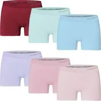 emeco Boxershorts 6 Damen Boxershorts Slips Panty Hot Pants Hipster Unterwäsche 3101 mix