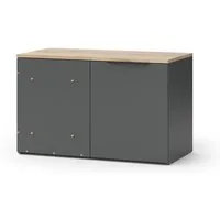 Vicco Kommode Wido, Anthrazit/Sonoma, 80 x 50 cm Eck Kommode mit Tür (1 St)