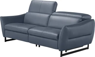 Egoitaliano 2,5-Sitzer "Dafne, elegantes Designsofa mit hohem Sitzkomfort" wahlw. mit elektrischer Relaxfunktion, Kopfteile manuell verstellbar