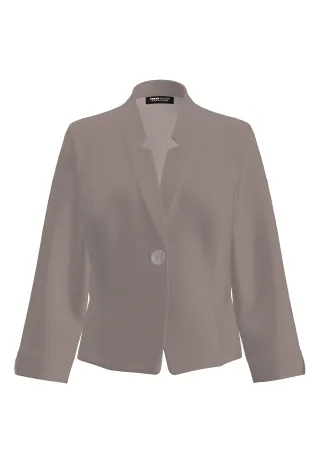 FRANK WALDER - Leichtjacke ELEMENTS mit geschlitztem Saum taupe - Gr. - 48