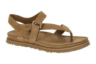 UGG 1175134 GoldenGaze Toe Post Damen Zehentrenner Sandale braun chestnut, Ec...