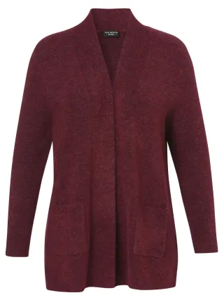 VIA APPIA DUE - Strickjacke mit Taschen rot - Gr. - 48