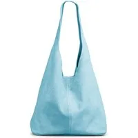 Caspar Schultertasche große Damen Wildleder Tasche Hobo Bag - CLASSIC LINE - Modell No.767, angenehm leicht, ohne Innenfutter, mit Sicherheitsfach, 100% Echtleder