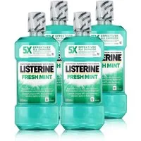 Listerine Mundspülung Listerine Fresh Mint 500ml - Für die tägliche Mundspülung (4er Pack)