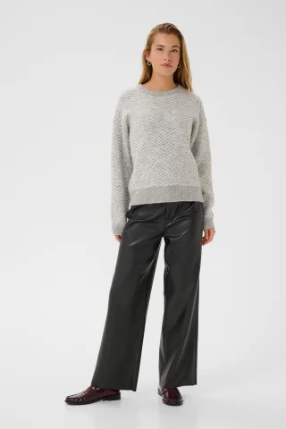 Strickpullover KAbitzy Strickpullover Loose fit grey white