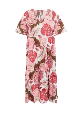s.Oliver - Kleid pink/mehrfarbig - Gr. - 42