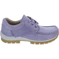 WOLKY Wolky Halbschuh Fly 0470161-606, schimmerndes Glattleder, Lavendel-Fli Schnürschuh