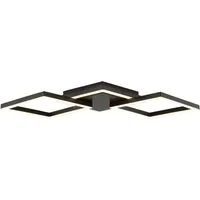 Brilliant LED Deckenleuchte Tavora, LED fest integriert, Warmweiß, LED-Profilleuchte, 61 x 28 cm, 2500 lm, 3000 K, Metall, schwarz