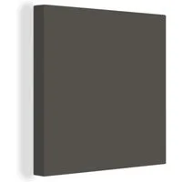 OneMillionCanvasses® Leinwandbild Grau - Farben - Einfarbig, Fotodruck (1 St), Wandbild, Deko Schlafzimmer Wohnzimmer Flur 20x20 cm