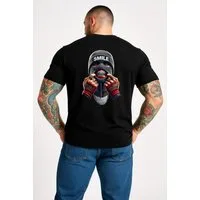 Banco T-Shirt Herren mit Smile Motiv - Streetwear Rundhals Kurzarm Sommer Hochwertiger Print, auffälliges Motiv für individuelle Looks