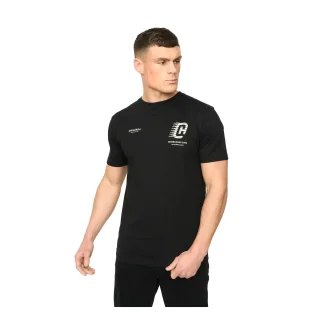 Crosshatch - "Morville" T-Shirt für Herren, Baumwolle (Schwarz)