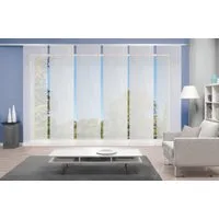 Vision S Schiebegardine 6ER SET ROM (6 St), Paneelwagen, halbtransparent, HxB: 260x60, Schiebevorhang 6er Set Uni
