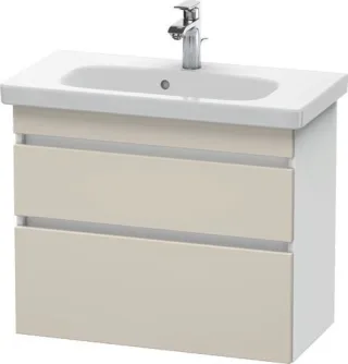 Duravit DuraStyle Waschtischunterbau wandhängend Taupe & Weiß Matt 730x368x610 mm - DS649909118 DS649909118