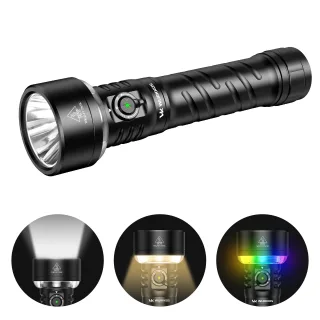 Wurkkos TS27 3200 Lumens Super Bright Flashlight 845 Meters Range RGB Lighting Comes With 15000mAh LiFePO4 Battery Built