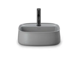 Duravit Zencha Aufsatzbecken Grau Seidenmatt, 420 mm - 2374426771 2374426771