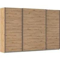 OTTO home Schwebetürenschrank Kleiderschrank Schrank Garderobe AGORDO mit Dekor- oder Hochglanzfront (Breiten 203/271/315/360 cm in drei Griff-Farben - NEU: Farbe SCHWARZ) durchdachte Innenausstattung, in 4 Breiten und 2 Höhen MADE IN GERMANY