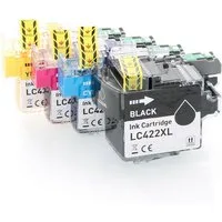 ABC Tintenpatrone (kompatibel für Brother LC422XL MFC-J5340DW MFC-J5345DW MFC-J5740DW, ABC)