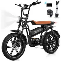 EVERCROSS TECH E-Bike 20” x 4,0 fette Reifen MTB, 48V 15,6AH Removable Battery, NFC, Heckmotor, 748,8 Wh