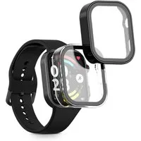 kwmobile 2x Glas Hülle für Xiaomi Redmi Watch 6 Smartwatch, 2-tlg., Schutzhülle Fullbody Fitnesstracker Case Set aus Glas