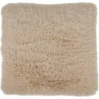 SCHÖNER LEBEN. Fellkissen Kuschelkissen Plüsch & Velours dove white 45x45cm Sofakissen