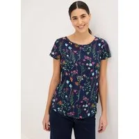 bonprix Shirtbluse figurumspielende Passform, abgerundeter, hinten etwas längerer Saum