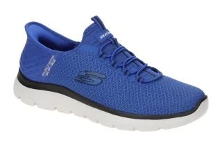 Skechers 232457 BLBK Halbschuhe blau/schwarz Slipper Hands Free Slip Ins