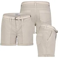SUBLEVEL Bermudas Short Bermuda kurze Hose Sommer Chino Shorts stoff Hotpants mit Gürtel