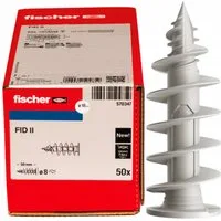 fischer Dämmstoffdübel FID II für WDVS 3,5–4,5 mm Schrauben, 50 Stück, (50-tlg)