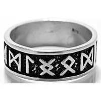 Kiss of Leather Silberring Ring Fingerring Runen Gr. 50-80 Runenring Alphabet Futhark