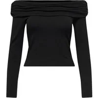 ONLY Langarmshirt (1-tlg) Drapiert/gerafft