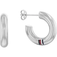 Tommy Hilfiger Paar Creolen CIRCLES, mit Emaille