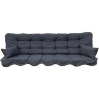 Kühnemuth Auflagekissen Auflagen Set für Hollywoodschaukeln Sitzkissen 180x50 cm Design 921