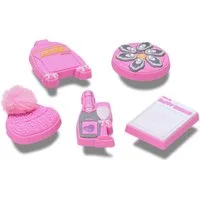 Crocs Schuhanstecker Jibbitz™ Apres Girl (Set, 5-tlg., Kein Spielzeug. Nicht für Kinder unter 3 Jahren geeignet), Charm, Anstecker, Set im Apre Ski Look