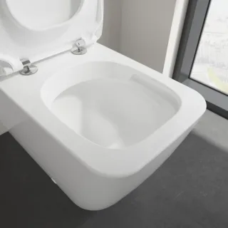 Villeroy und Boch Stand-Tiefspül-WC 4612R001 37,5 x 70 cm, für Kombination, spülrandlos, weiß