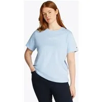 Tommy Hilfiger Curve Rundhalsshirt CRV REG SCRIPT C-NK TEE SS in Großen Größen, Logoschriftzug
