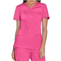 Cherokee Funktionsbluse Core Stretch Damenkasack mit Wickeloptik